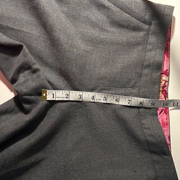 Ted Baker London Gray Wool Blend Lined Straight Leg Pants Size 2 - Picture 12 of 12